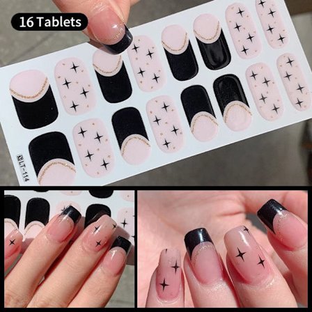16 Tips Vinröda Nagelstickers Långvariga Enfärgade Hela Nagelomslag Självhäftande Slider Nagelkonst DIY Stickers Manikyrdekor