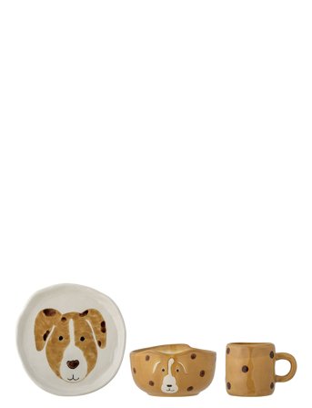 Bloomingville Fenix Tableware, Brown, Stoneware - Brown - ONE SIZE