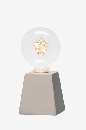 Konstsmide - B/O Puinen koriste LED 17,5cm - Valkoinen - Joulun koristevalot - - Homeroom