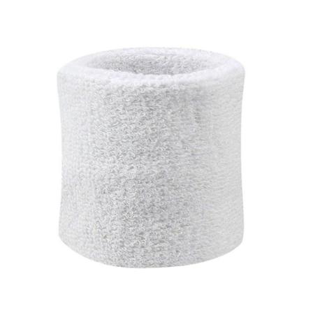 Svettband - Vristband - Korta [8cm] - Dubbelpack - Vit Vit One Size