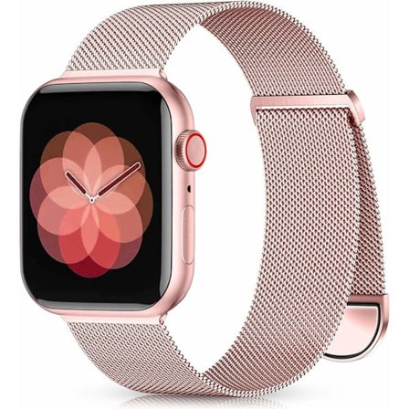 Metallband kompatibel med Apple Watch band 40mm 38mm 41mm Rose Pink Gold-WELLNGS