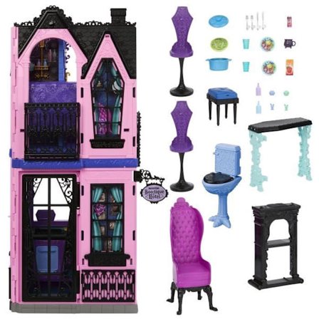 Monster High - Boo-Tick Hotel - Dockhus och tillbehör - Monster High - JBF16