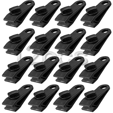 12 stk. presenningsklemmer, multifunktionelle presenningsklemmer, markiseklemmer til udendørs telte, camping, markise