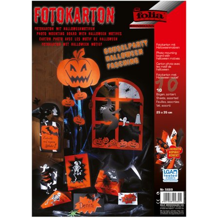 Motiefblok Halloween 300g/m² 25x35cm