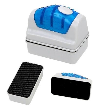 Akvariefisketankbørster Algeskraber Rensebørste Mosfjerner Flydende Rengøringsglas Vindue Magnetisk Børste Plastiksvamp