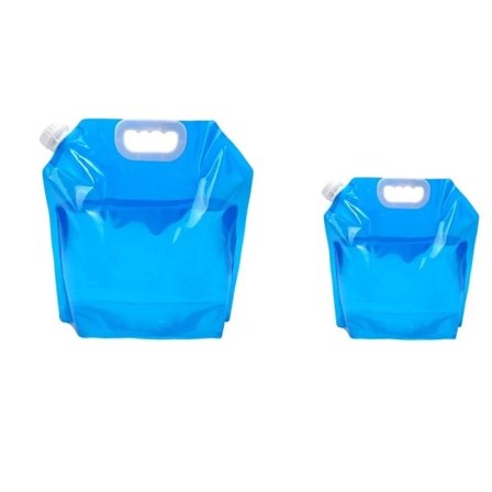 5L /10L 2 stykker Udendørs Bærbar Foldning Vand Taske Rejser Camping Plastik Stor Kapacitet Vand Opbevaring Tasker til forskellige væsker