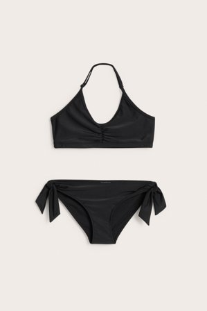 Kappahl | Bikini med knytedetaljer Svart 134/140 | Svart
