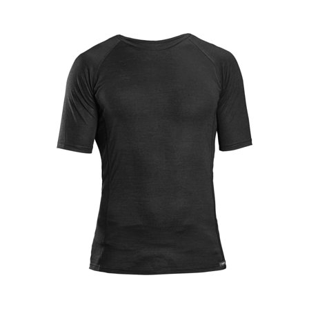 GripGrab Merino Polyfibre Short Sleeve Base Layer Unisex base layer tops Black L