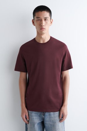 COS Homme Lot De 3 T-Shirts À Col Rond En Coton in Rouge