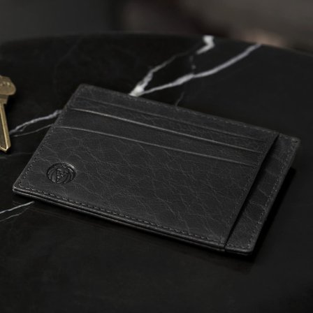 Montreal Svart RFID Skinnkortholder for menn - Kortholdere