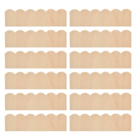 12 stk 1:12 dukkehus trespån miniatyr takstein dekorasjonstilbehør