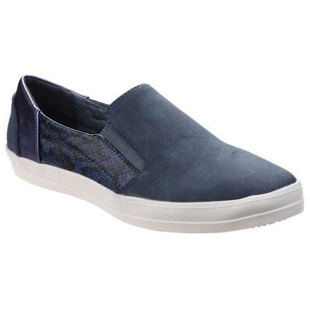 Divaz Dam/Dam Minaj Casual Slip On Skor 3 UK Blå Blue 3 UK
