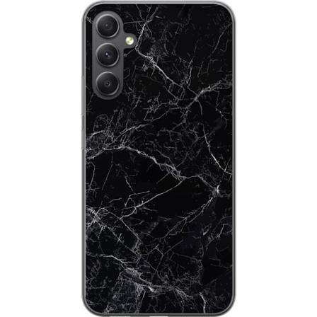 Samsung Galaxy S23 FE Gennemsigtig cover Marmor Sort