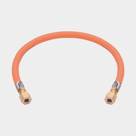 Geperste gasslang IGT 600 mm, 8 mm buis - 8 mm buis