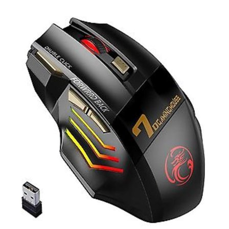 Trådløs Gamer Mus Til Computer 2.4g Rgb Genopladelig Gaming Mus Bluetooth Usb Mus Stille Ergonomiske Mus