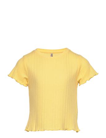 Kogmimi Ss Tee Wvn Yellow Kids Only
