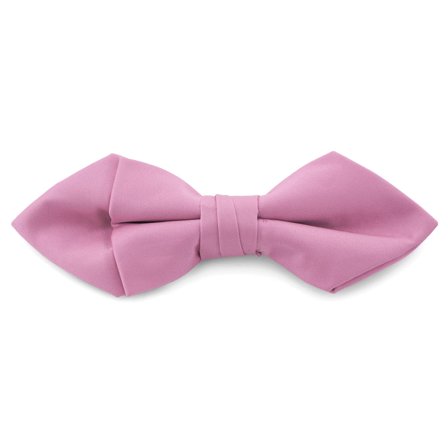 Spiczasta muszka w kolorze jasnoróżowym z zapięciem Basic dla mężczyzn - Muszki gotowe do noszenia