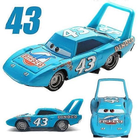 Disney Cars No.43 Dinoco The King Støbt Bil Legetøj Drenge Børn Gaver Samling