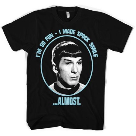 Star Trek I Made Spock Smile T-Paita S