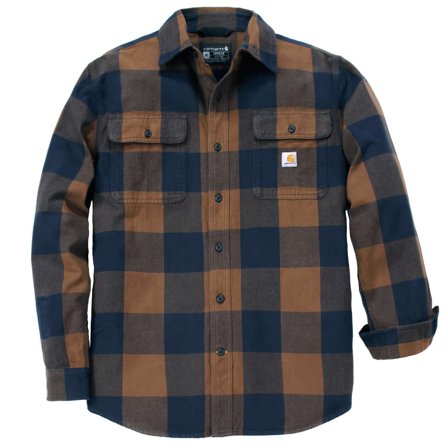 Carhartt 107013RDK-M Flanellskjorta Trippelsydd, plaggtvättad och i borstad flanell Röd, Kläder