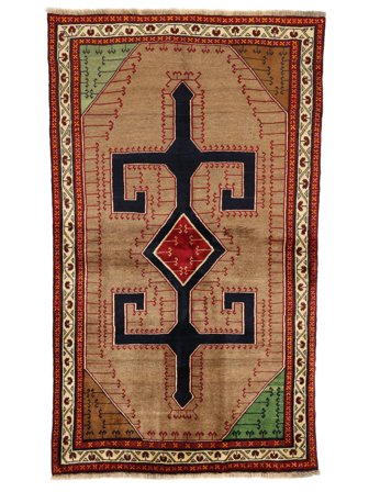 Qashqai Fine Rug 132X228 Brown/Dark Red Wool, Persia