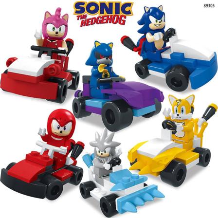6. Sonic byggeklosser Mini Action Figures Tegneserie Race Car Game Samlet Mini Figures Leker Barn Gutter Jenter Julegave