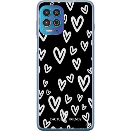 Yhteensopiva Puhelinkuori Motorola Motorola Moto G100 Cactus and Friends - Handdrawn Love Chaos