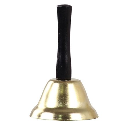 Ringing Hand Bell - Loud Metal Handheld Ring Bell For Calling Attention And Assistanc