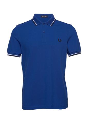 Twin Tipped Fp Shirt Polos Short-sleeved Blå Fred Perry