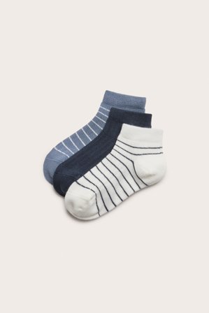 Newbie | 3-pk. ankelsokker | Blå