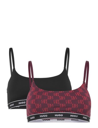 HUGO Twin Bralette Design - Black - XL