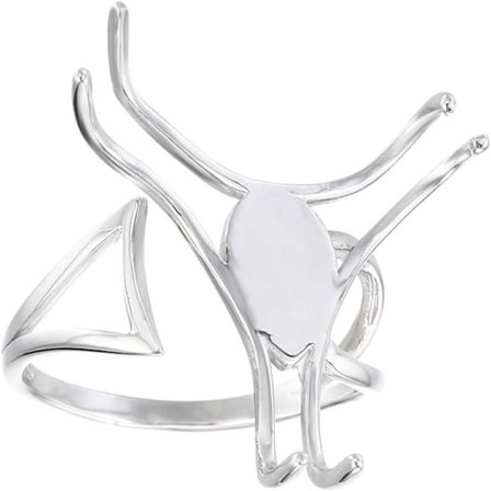Rund metall Ring Bas Sterling Silver Base Hitta metall