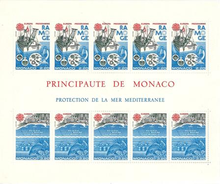 Monaco 1986 - YT BF 34 (5x1520-5x1521) - Postfrisk miniark