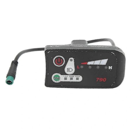 Elektrisk Cykel LED Strømskærm Panel Elektrisk Cykel Modifikation Displaymåler Med Vandtæt 5p Hanstik Til 22,2mm Styr 24V