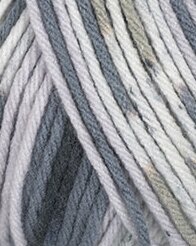 Garn Sara 50 g Grå multi - Viking of Norway