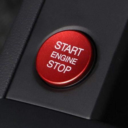 Käynnistyspainikkeen tarrat Avaimenperän cover PUNAINEN KÄYNNISTYSLAASKU