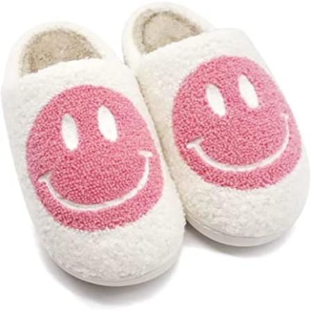 Söta Smiley-tofflor Plyschtofflor Varma Plyschtofflor 43 44