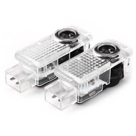 2 stk. billogo (Audi S-line) dørindgang belysning bildør belysning projektionslys