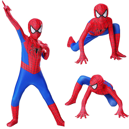 Spiderman roolileikkiasu lapsille 3-12-vuotiaille zy 3-WELLNESS 4-5 Years