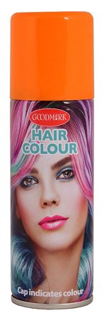 Kulørt Hårspray Party succes hair colour 125 ml. Orange, Hår, Hårfarve, Washouts