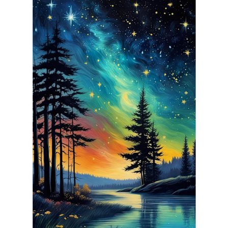 Tree Star Diamant Maleri Sæt til Voksne, Fuld Drill Diamant Prikker Malerier til Begyndere, Mal med Diamanter Billeder Ædelsten Kunst Maleri Sæt DIY