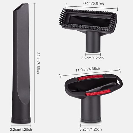 Dammsugarmunstycke, dammsugartillbehör, dammsugaradapter, passar 32 mm och 35 mm