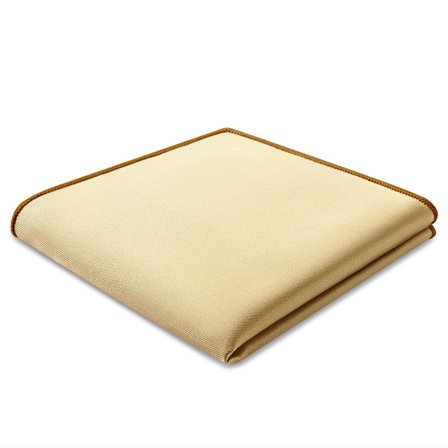 Batistă de buzunar de culoarea șampaniei satinată pentru bărbați - Batiste de buzunar monocrome