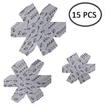 Pande- og grydebeskyttere, pandebeskyttere - 3 størrelser (38 cm, 35 cm, 26 cm) - 15 stk.