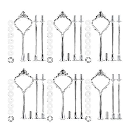 6-delt bakke hardware til kageopsats 3-etagers kageopsats monteringshardware holder til bryllup og fest Gratis fragt + overlegen kvalitet