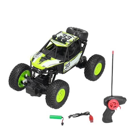 Fjärrstyrd Bil Stabil Kraftfull 70m Distans Snabb Respons RC Bil för 3 År och Äldre Grön