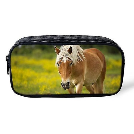 Skolryggsäck set tonårspojke flicka ryggsäck söt häst 3d tryckt ryggsäck skolväska barn axelväska pennfodral Mochila Escolar