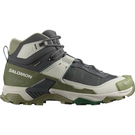 Salomon - Botas de senderismo para hombre X Ultra 5 Mid Gore-tex - Asphalt / Aloe / Eden - 45⅓