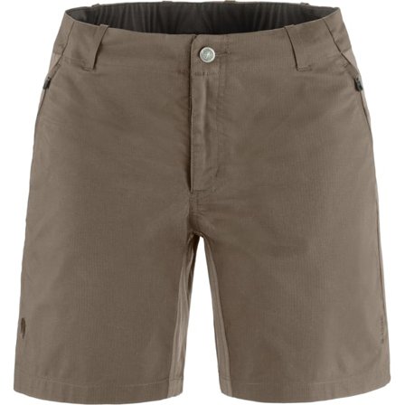 Fjällräven Women's Hoja Hybrid Shorts in Suede Brown | Size: 42, G-1000