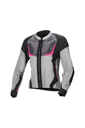 Motorradjacke Macna Orcano Damen Pink/Weiß XS